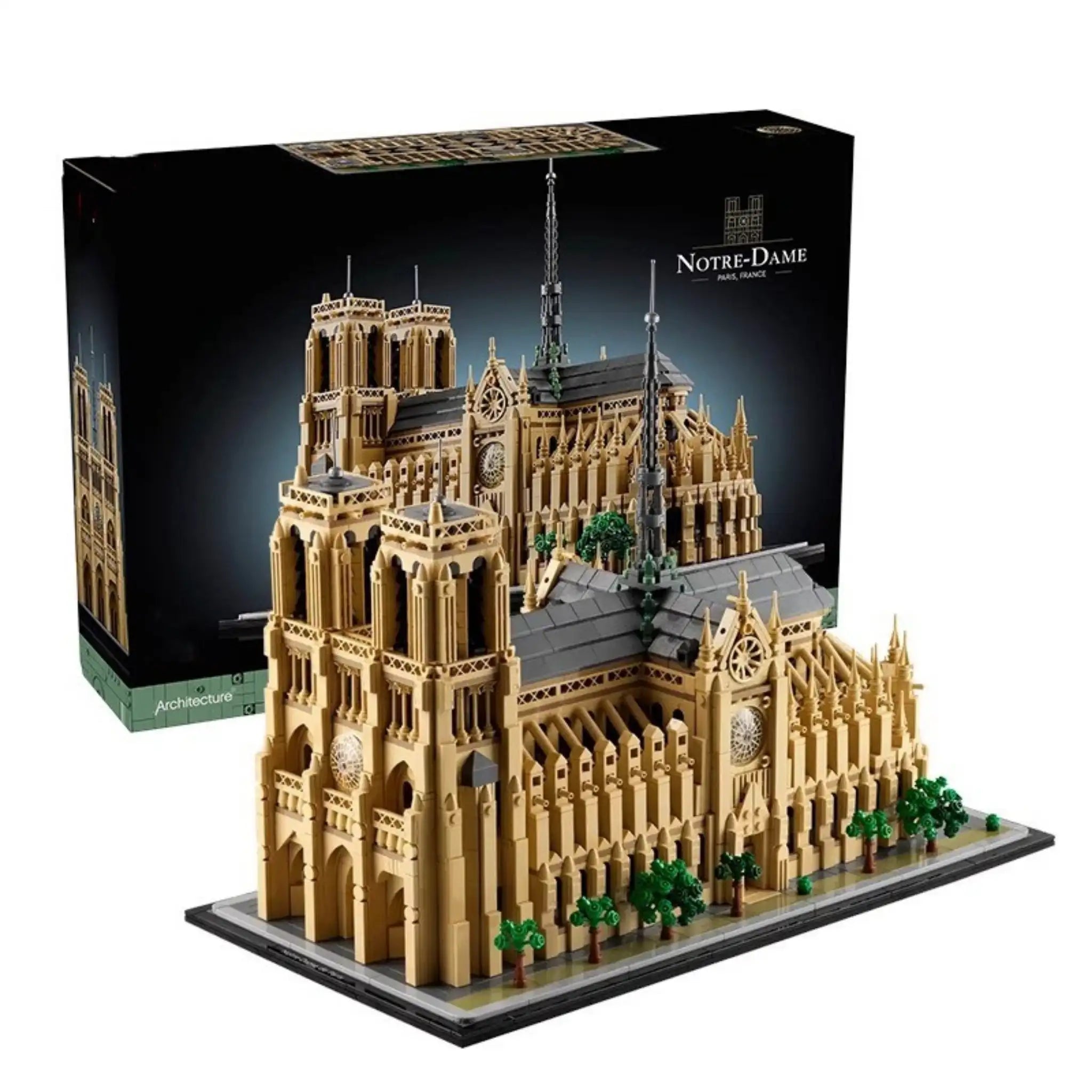 Notre-Dame de Paris Architecture Building Set