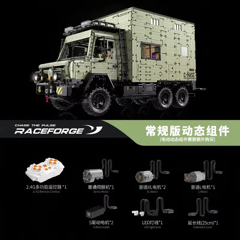 Mercedes-Benz Unimog 6×6 Expedition Truck Building Model