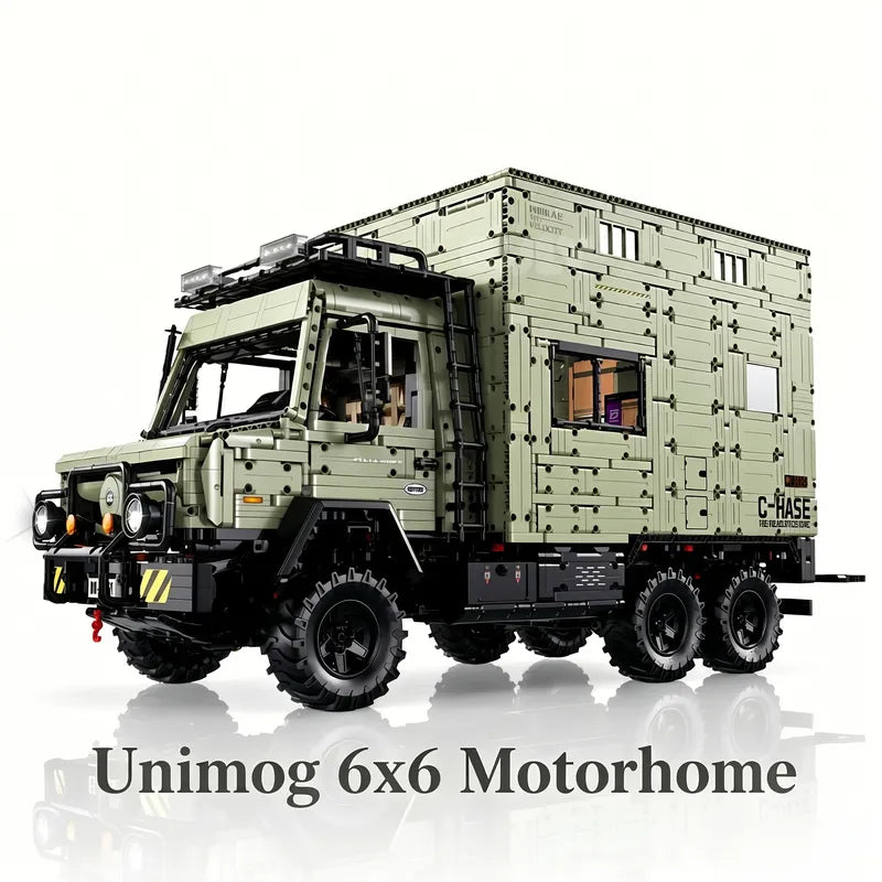 Mercedes-Benz Unimog 6×6 Expedition Truck Building Model