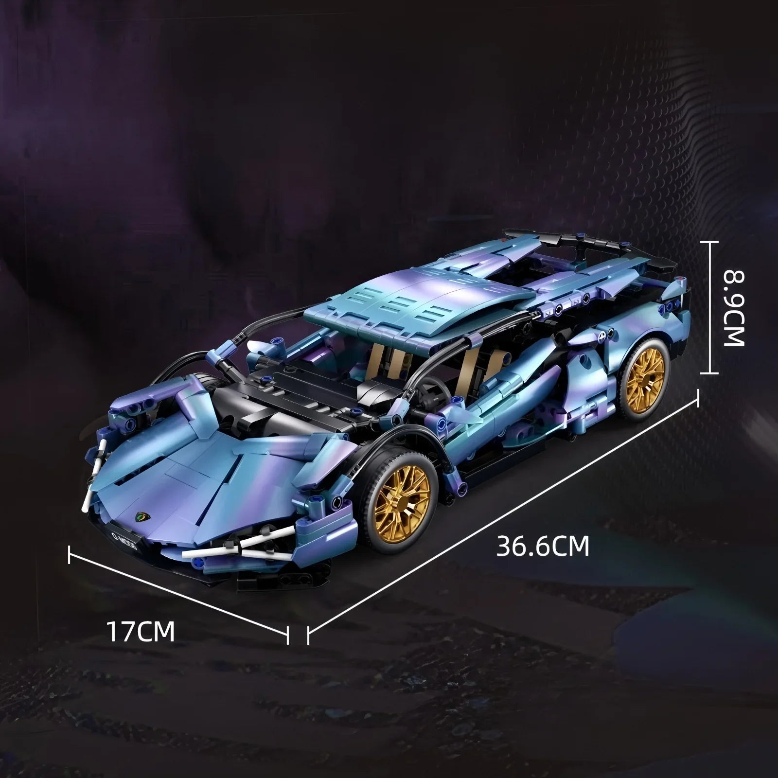 Gradient Prism - 1000pc DIY RC Sports Car Building Set