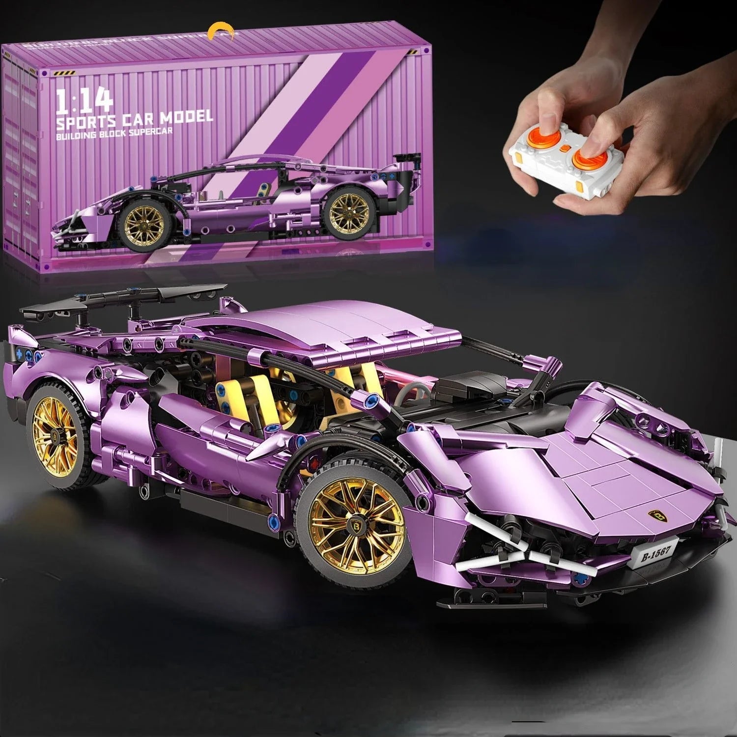 Apex Roadster 1:14 Technology Series - Racing Building Block Set
