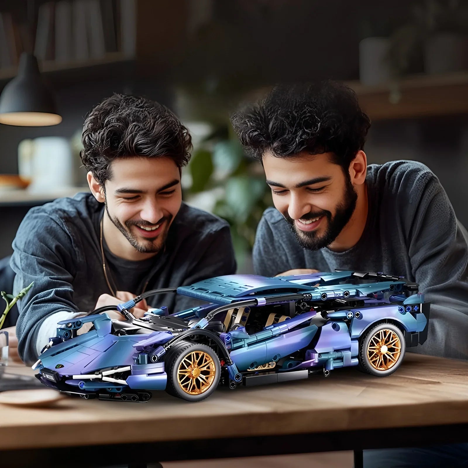 Gradient Prism - 1000pc DIY RC Sports Car Building Set
