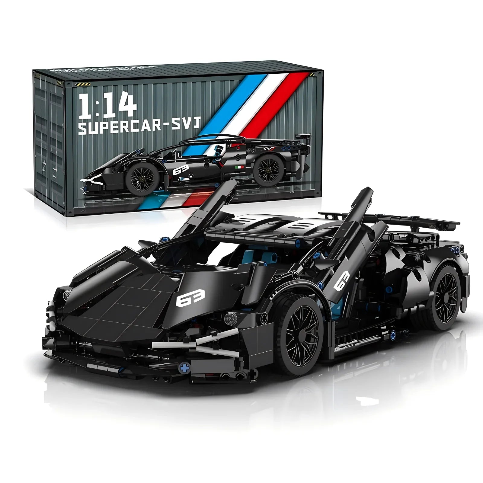 Apex Velocity GT - 1:14 Technical Supercar Building Block Set