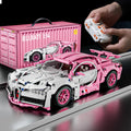 Pink RC Tech Roadster - 1:14 Scale DIY Racing Car Building Blocks