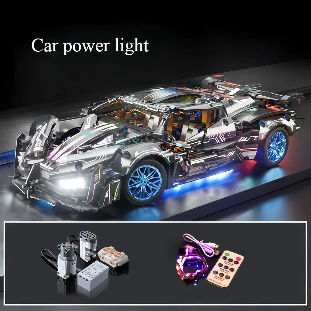Velocity GT 1:14 Scale DIY Sports Car - Building Block Model Kit