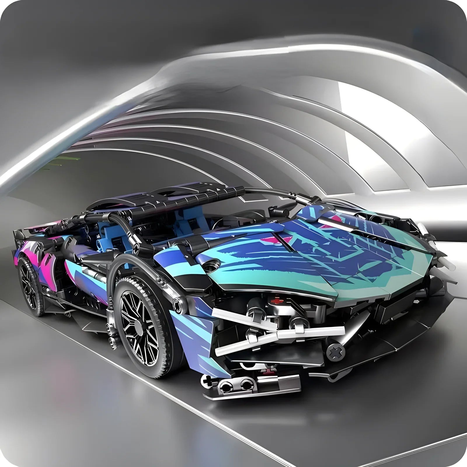 Velocity GT 1:14 Racing Roadster - Technic Building Block Car Kit