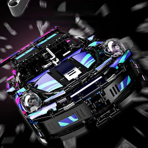 Apex Blue Hypercar - 1:10 RC Building Block Model (1580 PCS)