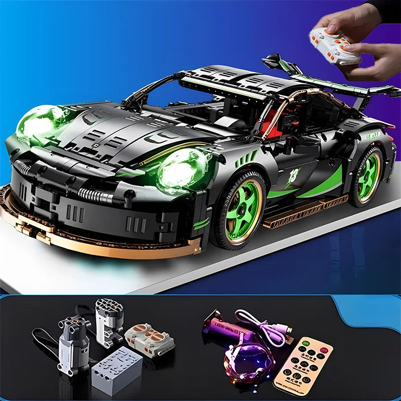Apex Velocity - 1:10 Scale Supercar Building Block Set (1880+ Pcs)