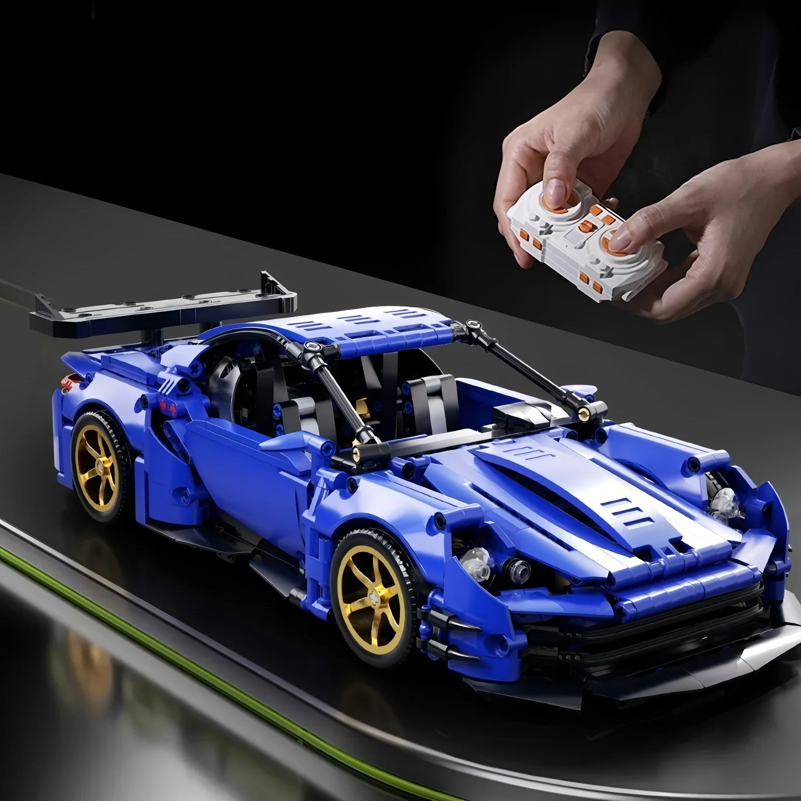 Velocity GT 1:14 RC Building Block Sports Car - DIY STEM Toy Kit