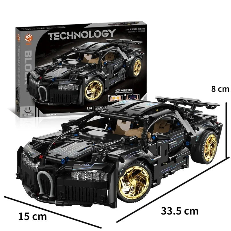 Voice of the Night Supercar - 1:14 RC Racing Car Building Set