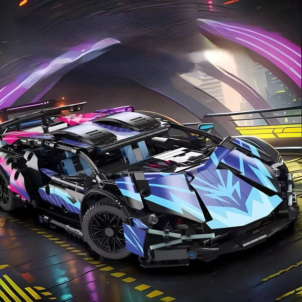 Velocity GT 1:14 Racing Roadster - Technic Building Block Car Kit