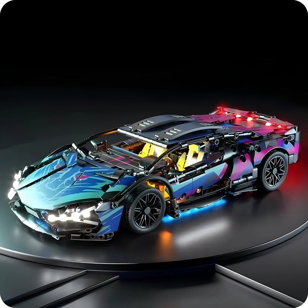 Velocity GT 1:14 Racing Roadster - Technic Building Block Car Kit