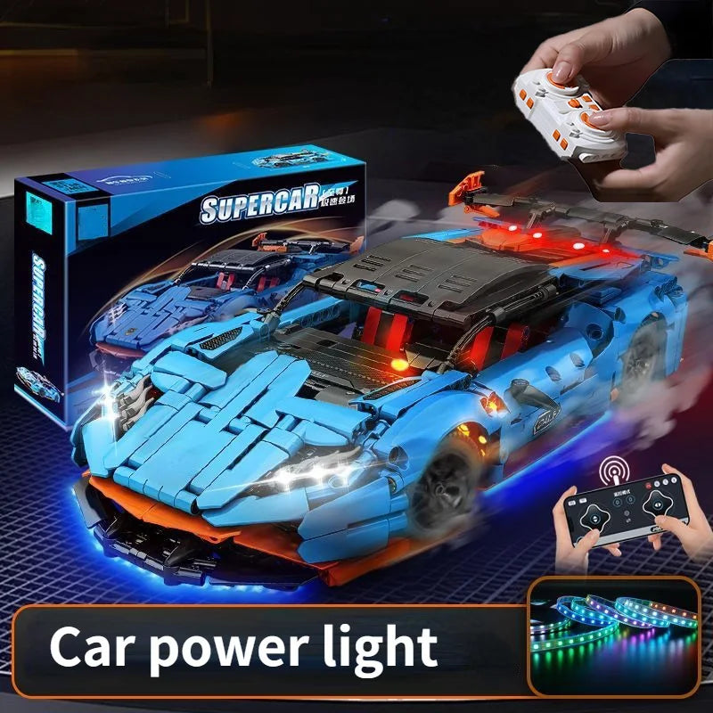 Apex Velocity 1:14 Supercar Building Block Set - 1108 Pieces