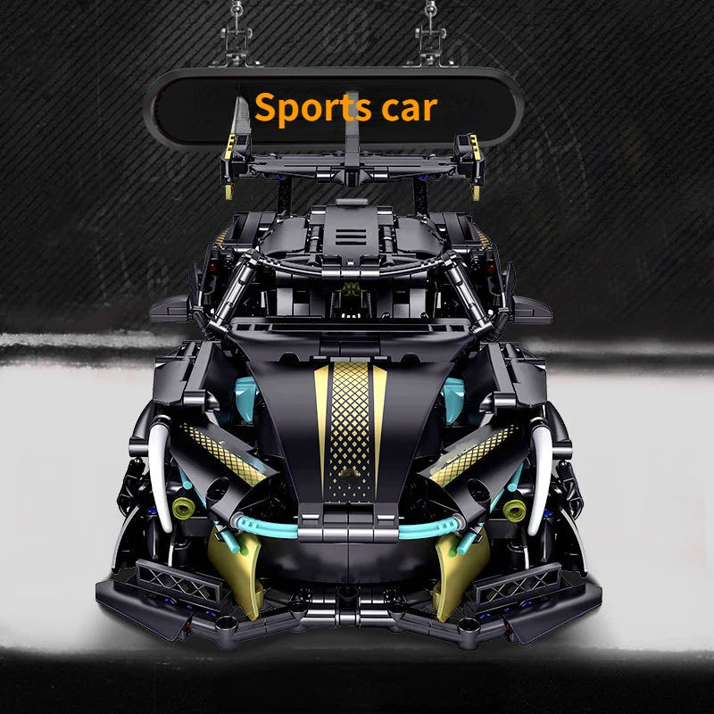 V12 Concept Supercar - 1200pc RC Racing Car Building Block Set