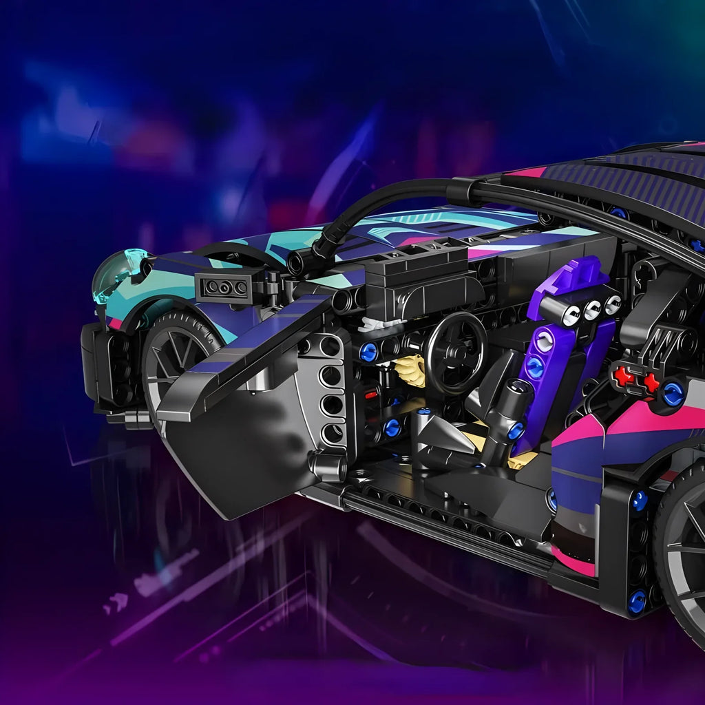 Velocity GT 1:14 RC Sports Car - 1280 Piece MOC Building Block Set