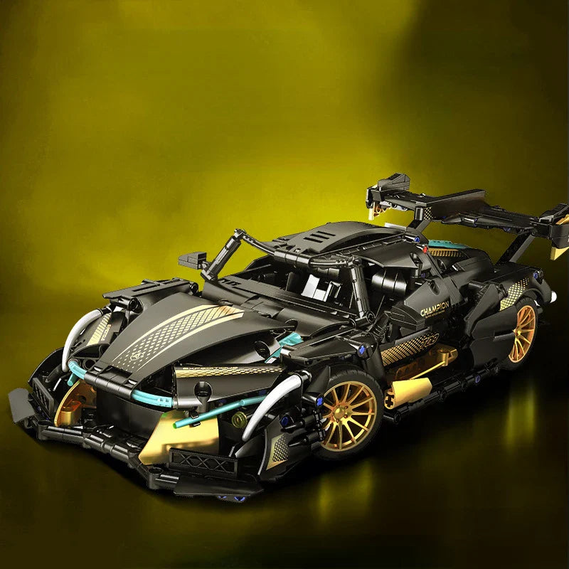 V12 Concept Supercar - 1200pc RC Racing Car Building Block Set