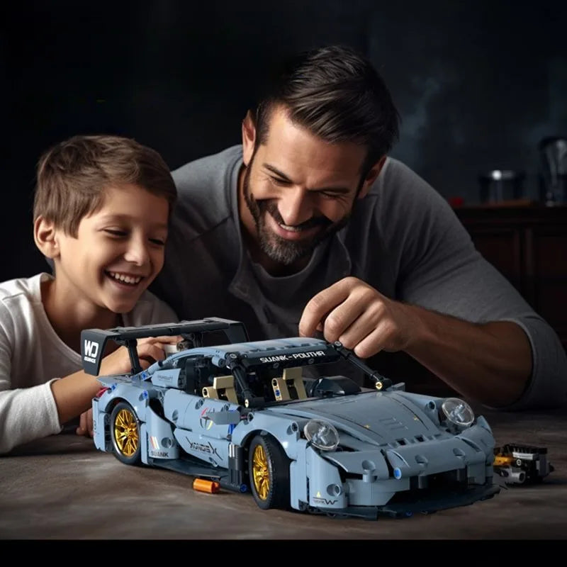 Apex GT-14 Supercar Building Block Set - 1:14 Technical Racing Model